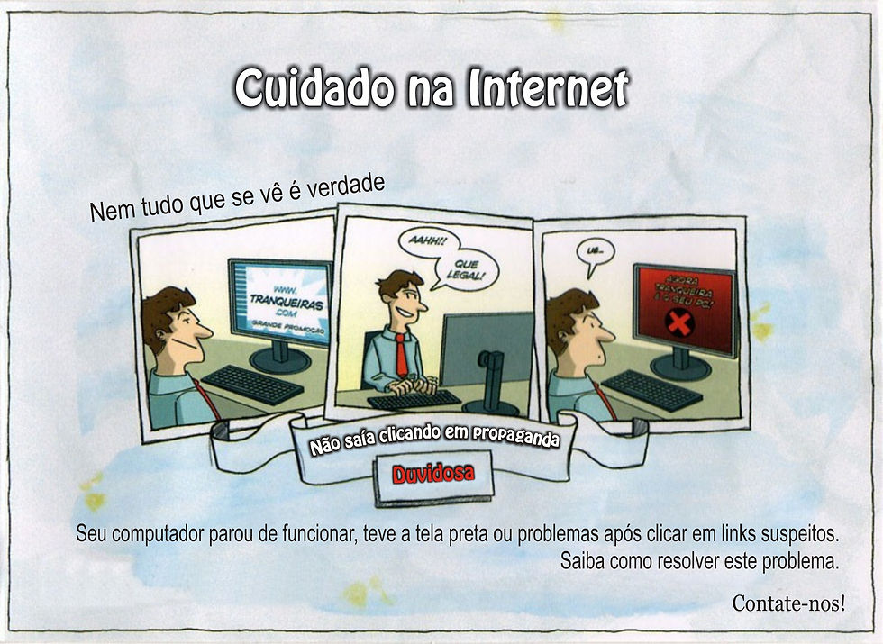 Cuidados na INTERNET.