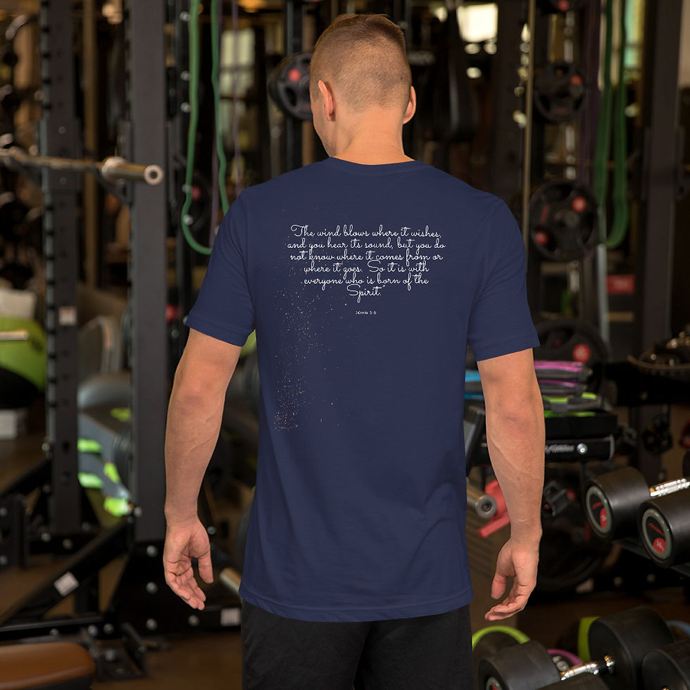 Thumbnail: Unisex t-shirt Embers In The Wind_John 3:8