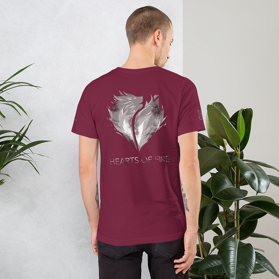 Thumbnail: Unisex HOF_T-shirt_Jeremiah 20:9_His Word is Fire_100% cotton