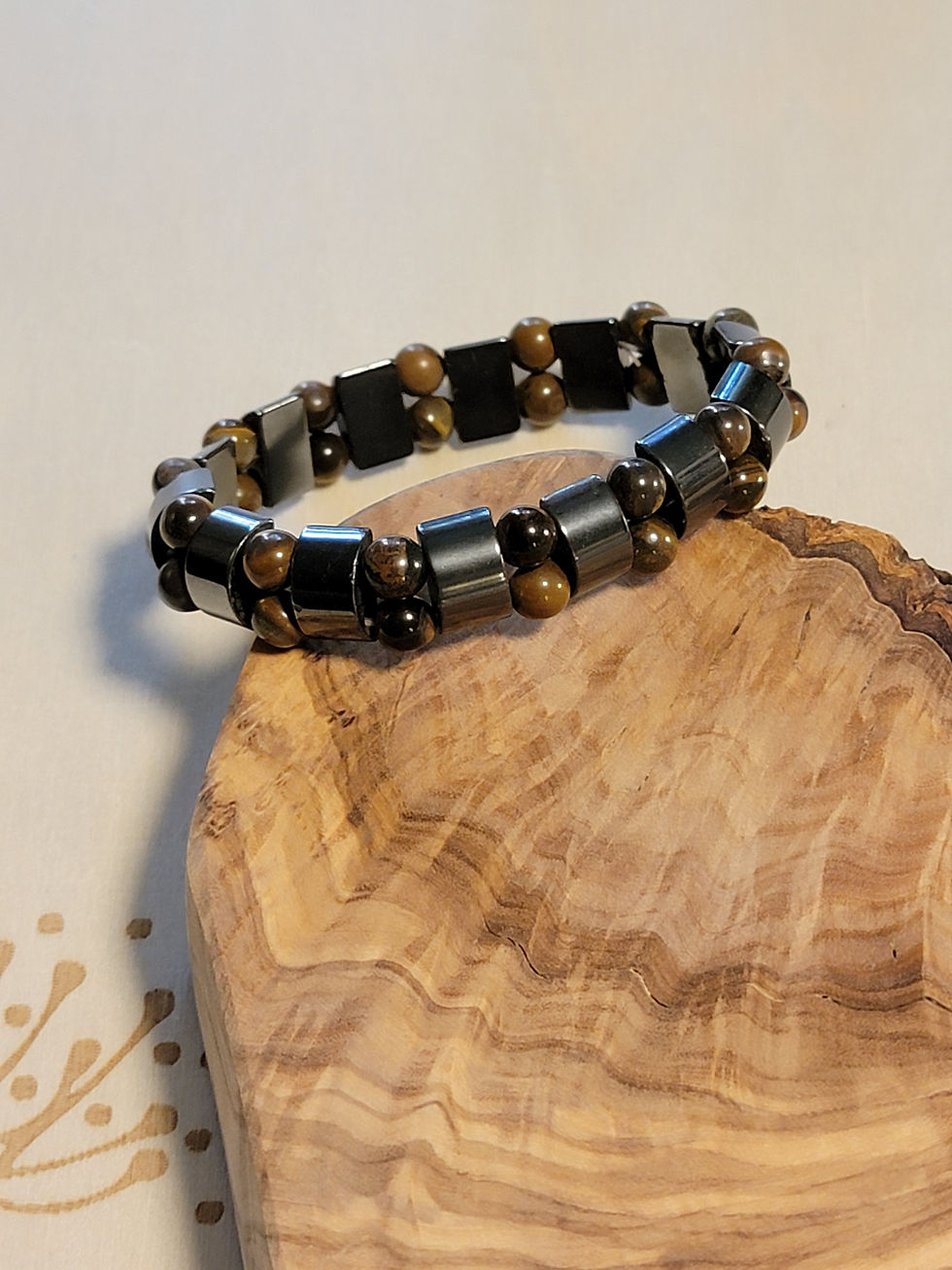 Tiger Eye & Hematite Stretch Bracelet