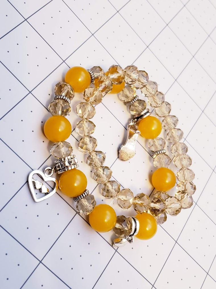 2pc. Set Charm beadedBracelet