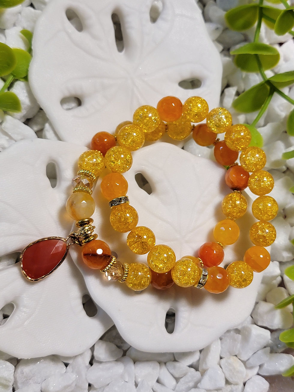 2pcs. Beaded Bracelet set