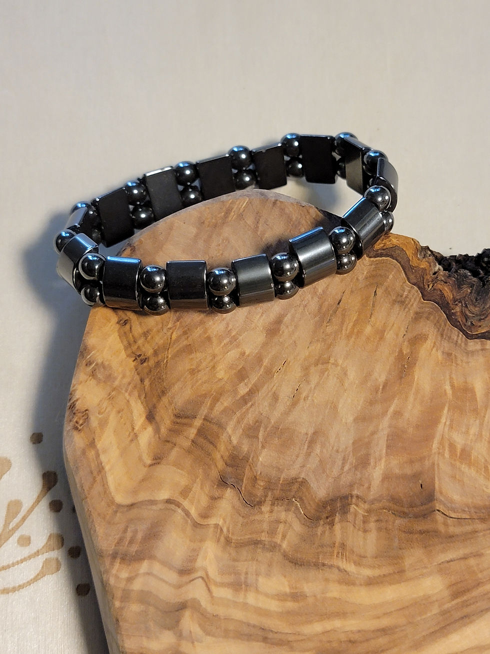 Hematite Stretch Bracelet- Grounding & Protection