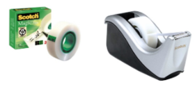 CINTA ADHESIVA SCOTCH MAGIC 16U + PORTACELO C60 GRATIS F (C3)