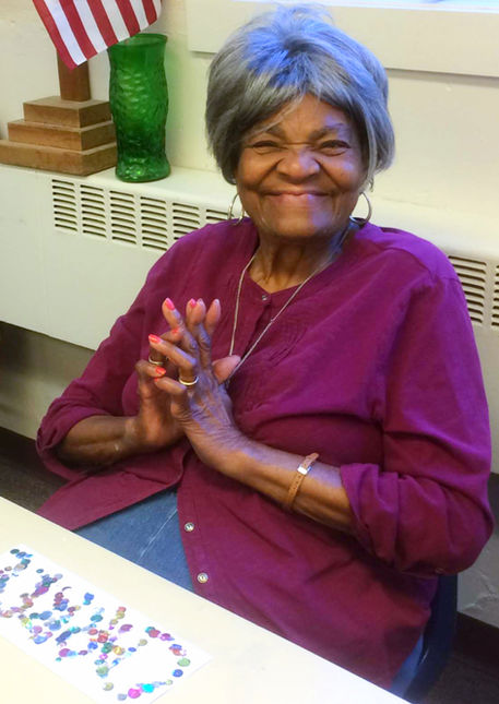 Member making art