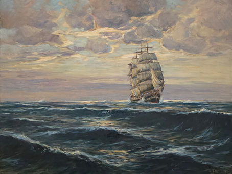 Evening Mood in the Atlantic, 1925, Willy Tiedjen