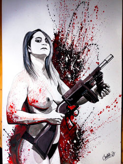 - MARGAUX - 70x100 cm (vendu)