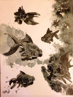 - BLACKMOORE - 50x70 cm (vendu)