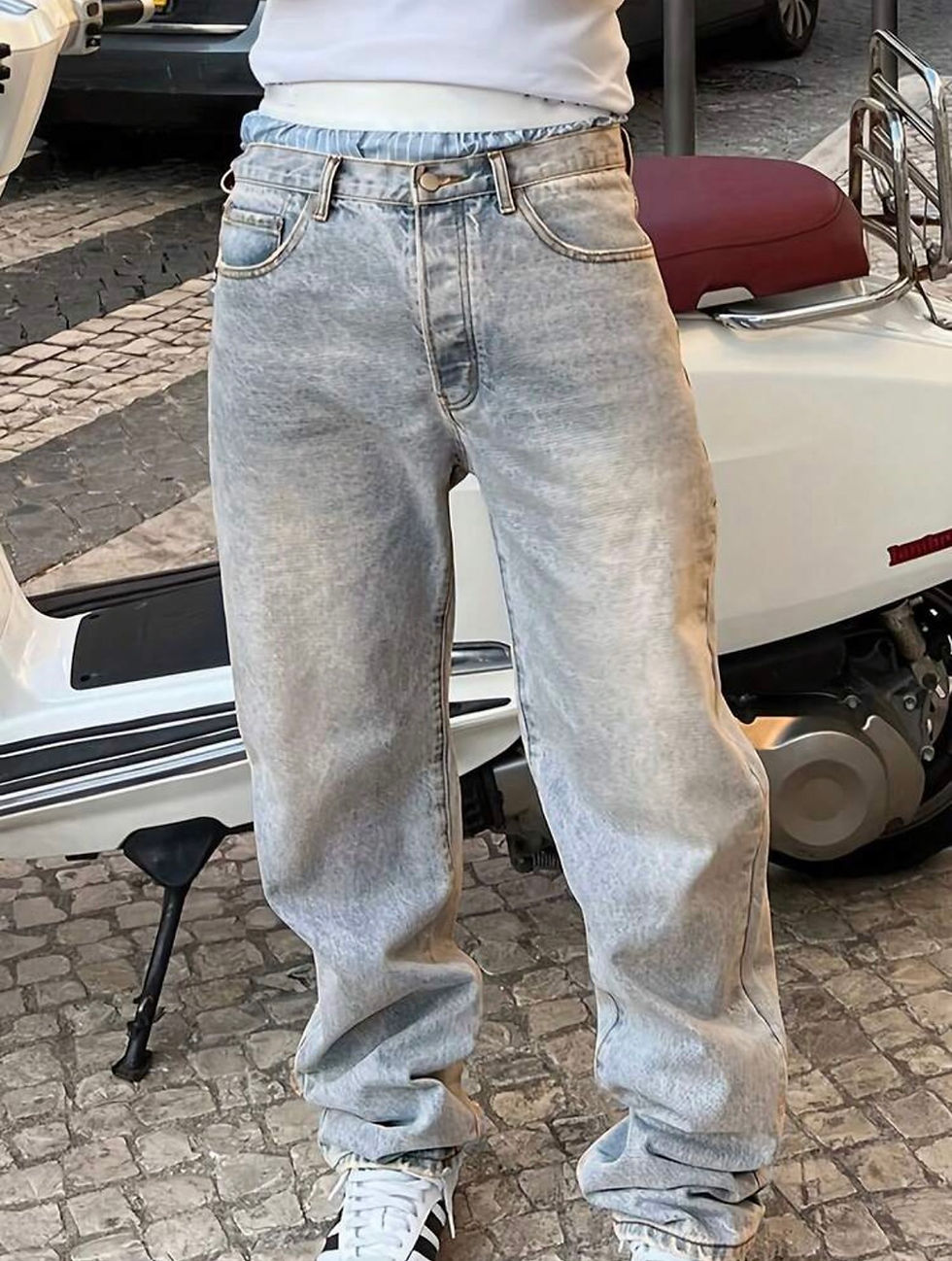 Miniatura: Calça Streetwear Denim, moda masculina - Foto 1