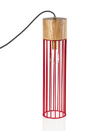 A combination of a table and lamp