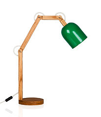 A combination of a table and lamp