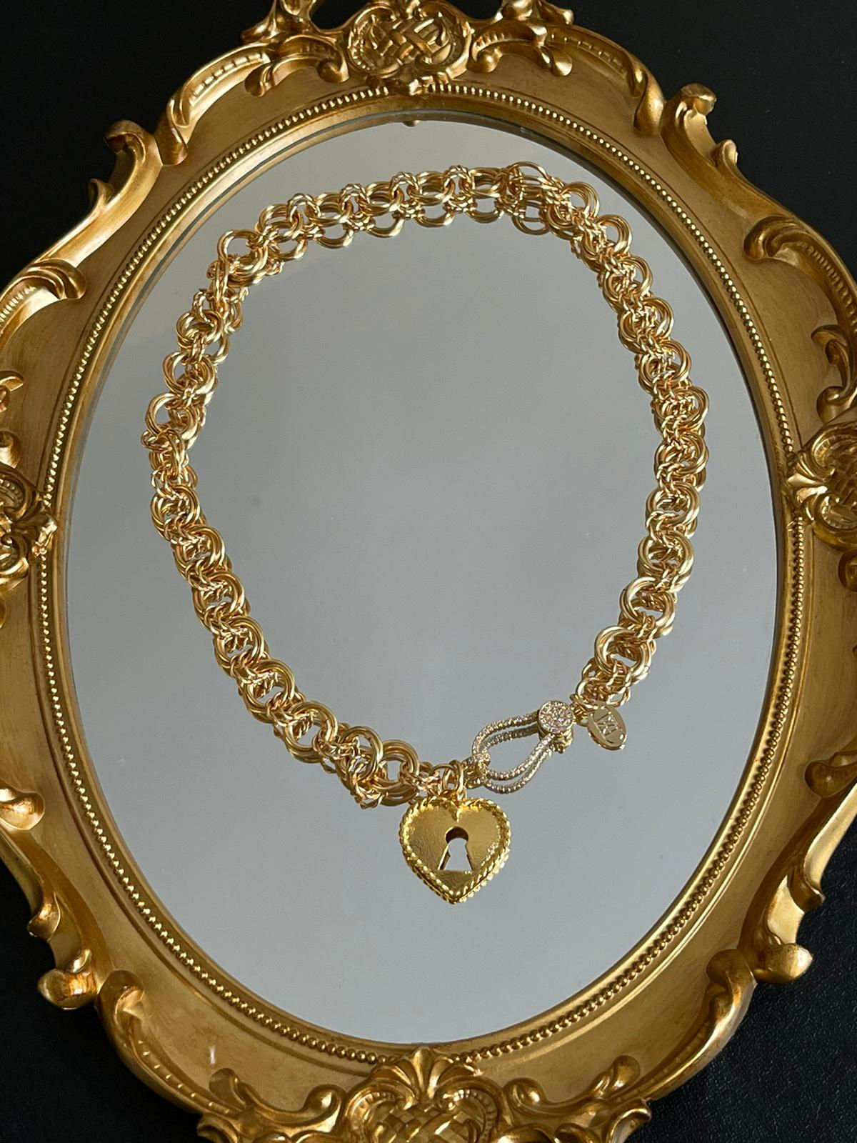 Longue Collier Chaîne épaisse Cœur La Victoire D’Or