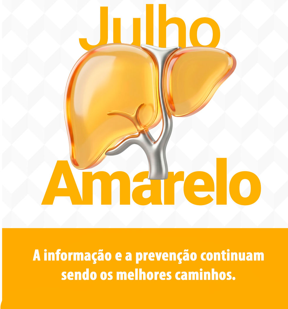 O mês de julho é marcado pela campanha Julho Amarelo, dedicada à conscientização sobre as hepatites virais e à importância da prevenção, diagnóstico precoce e tratamento das doenças que afetam o fígado.
