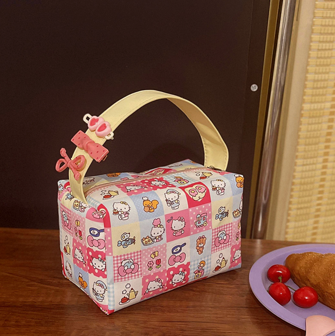 Cute Plaid/Polka Dot Cosmetic Bag 34