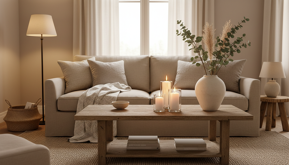Crear un ambiente relajante en casa con aromas y detalles cálidos