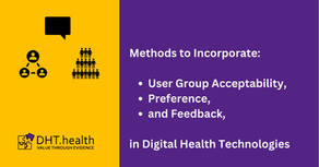 Methods to Incorporate User Group Acceptability, Preference, and Feedback in Digital Health Technologies
