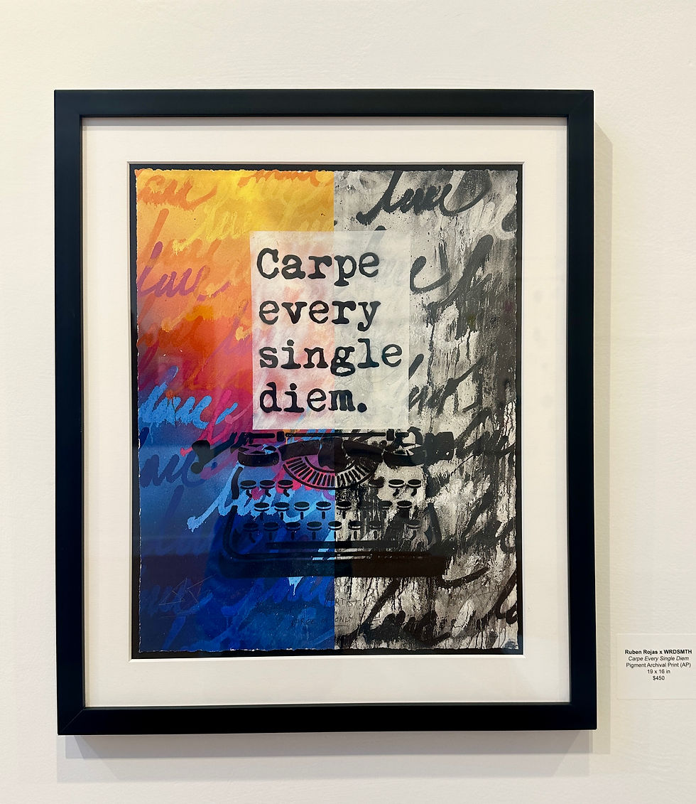 Thumbnail: 'carpe' Ruben Rojas & WRDSMTH Collab Print