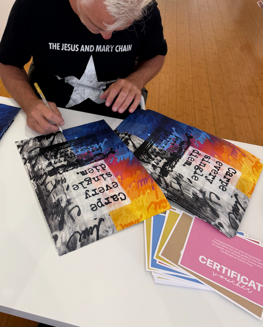 Thumbnail: 'carpe' Ruben Rojas & WRDSMTH Collab Print