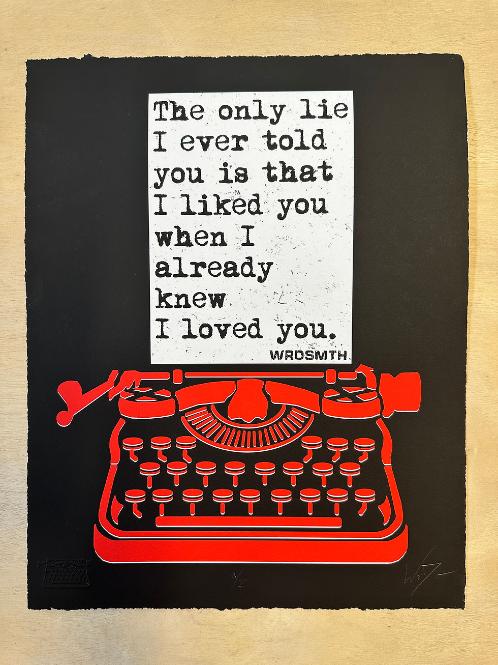 Thumbnail: 'the only lie' classic edition print