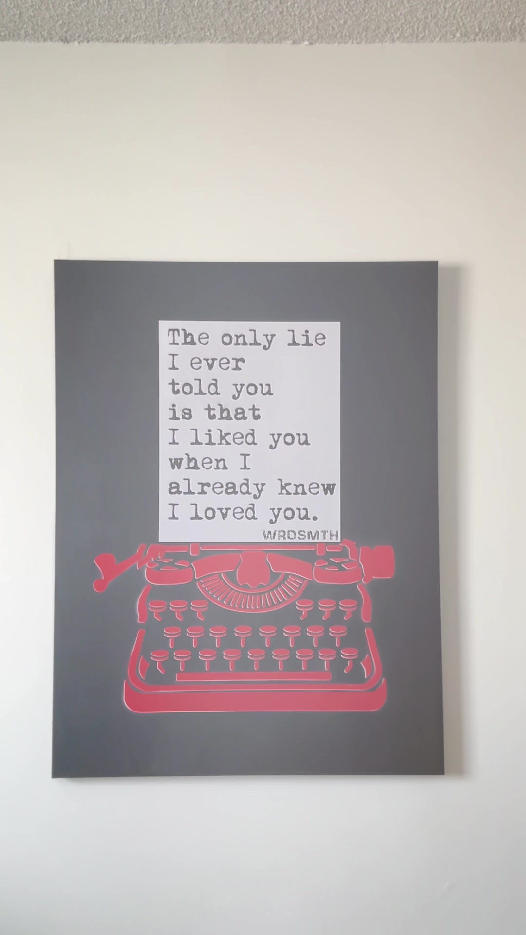 'the only lie' - 36"x48" original canvas