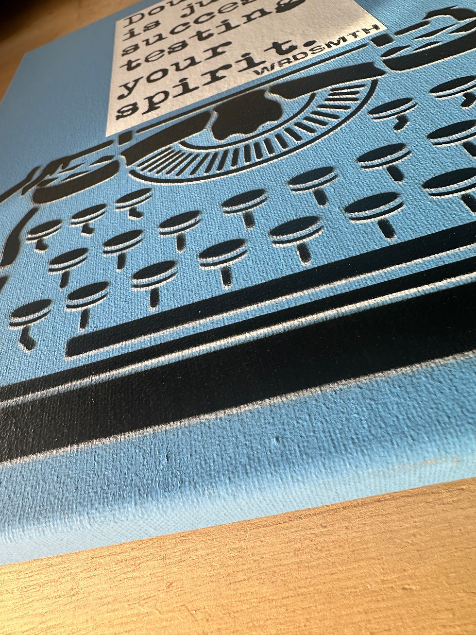 Thumbnail: 'doubt' - 11"x14" original canvas