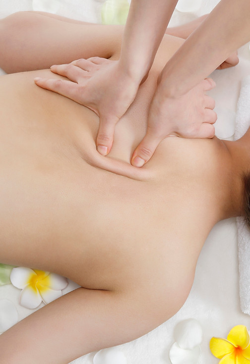 Massagem nas costas