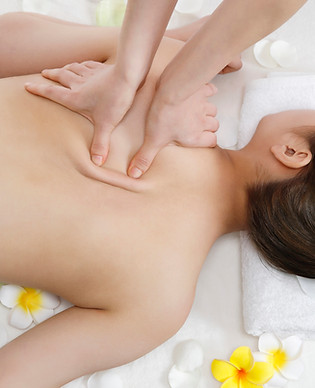 Massagem nas costas