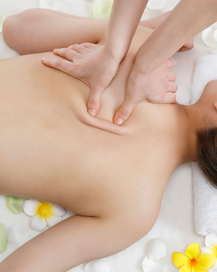 Massagem nas costas