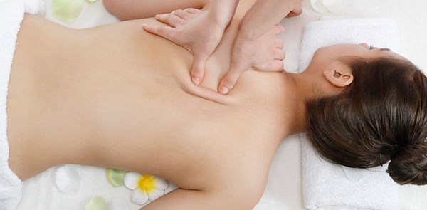 Massagem nas costas