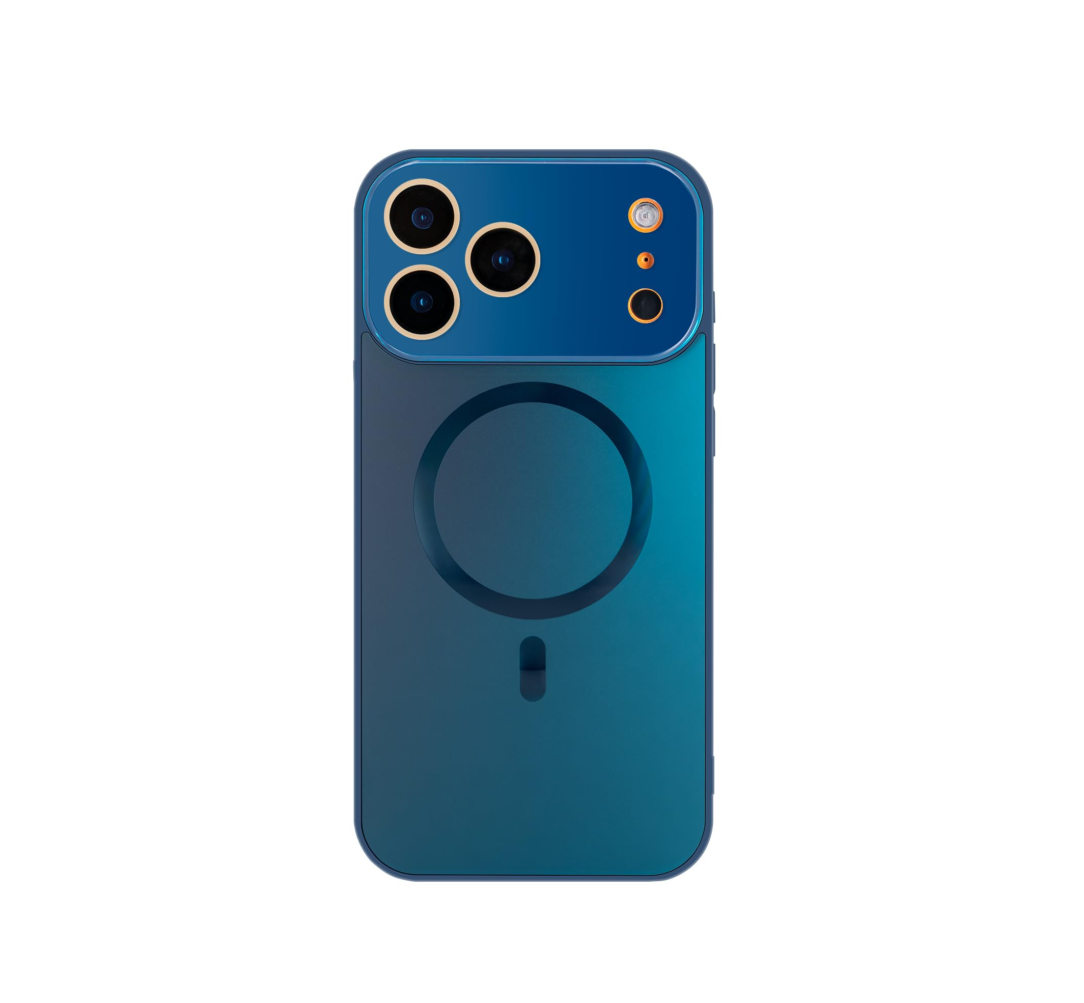 iPhone Case Compatible with iPhone 17 Pro Max Stain Peacock Blue