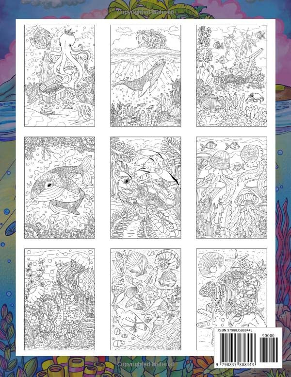Ocean Wonders Coloring Book, Ava Browne - Imagem 2