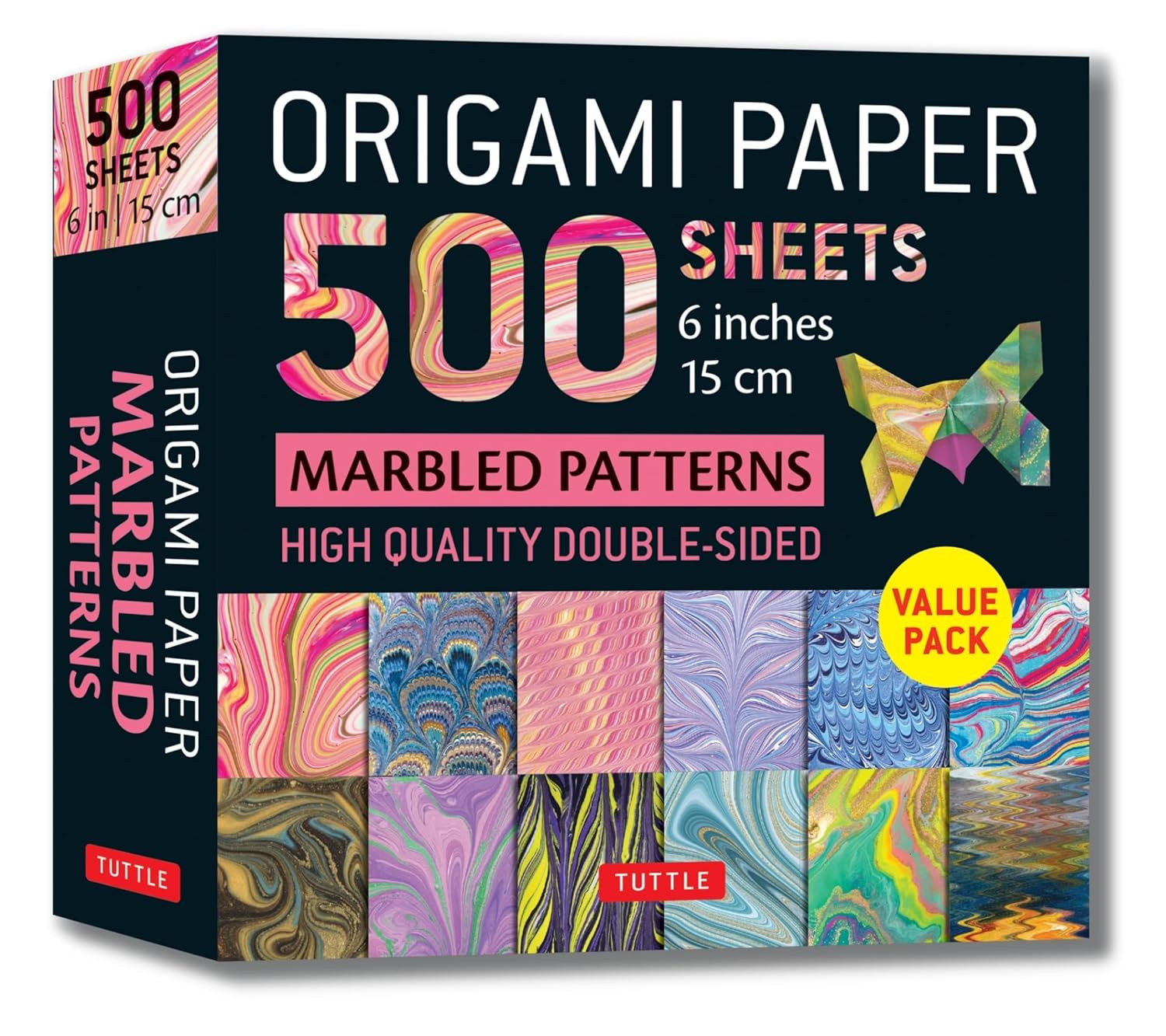Origami Paper 500 Sheets Marbled Patterns 6 (15 CM)