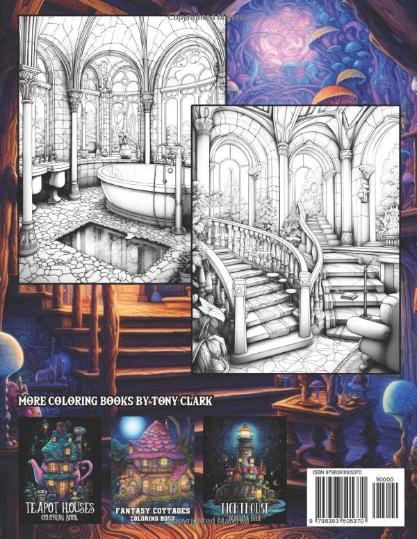 Fantasy Interior Coloring Book, Tony Clark - Imagem 2