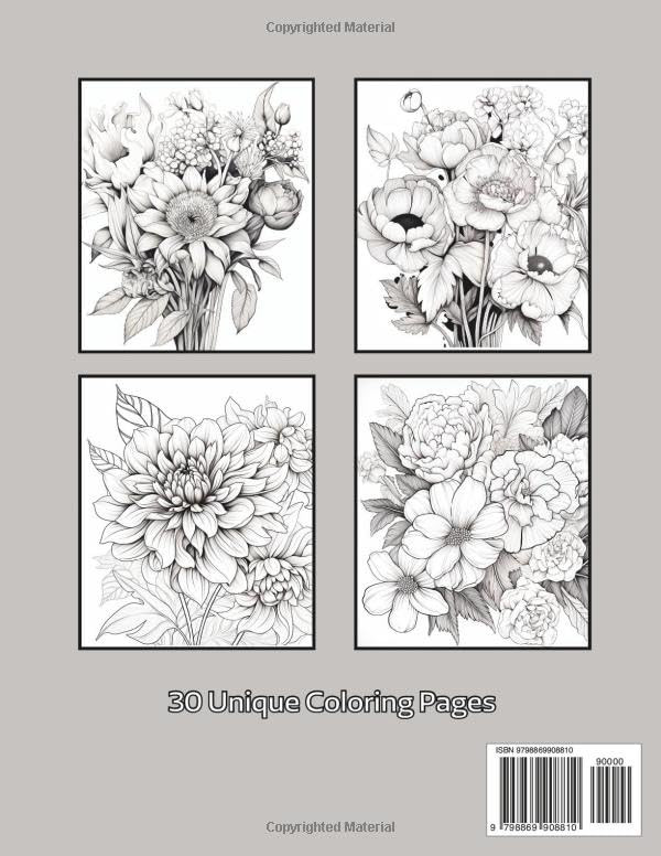 Botanicals Adult Coloring Book, Evie Vincent - Imagem 2
