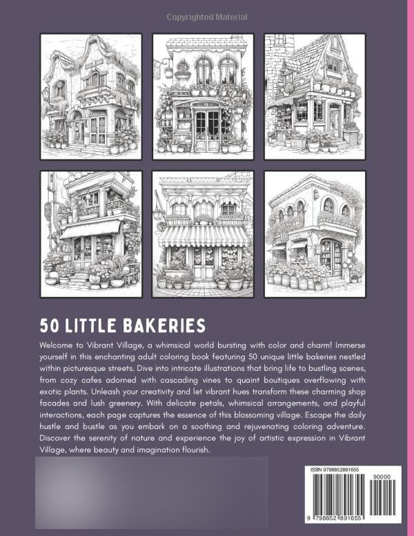 Little Bakeries: Coloring Book - Imagem 2