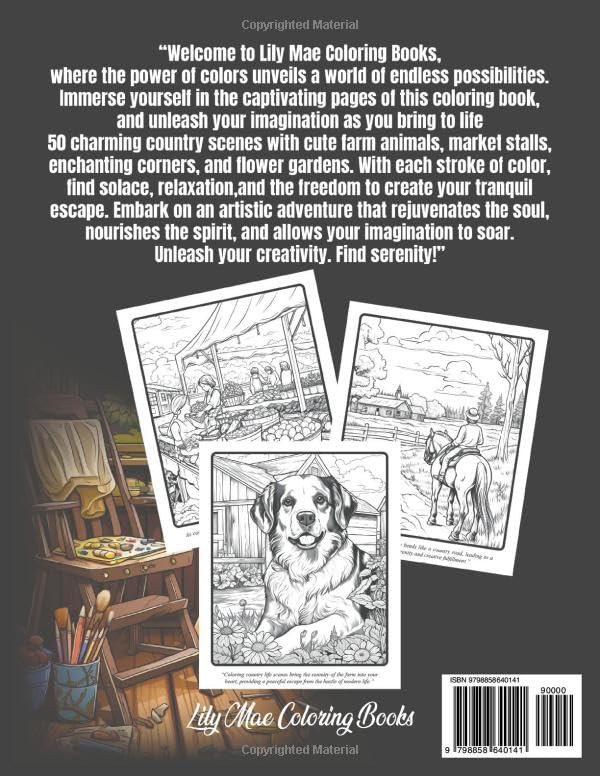 Country Life Coloring Book, Lily Mae - Imagem 2