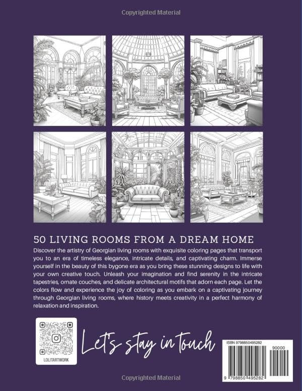 Lovely Living Rooms Coloring Book,  Lolita Diamond - Imagem 2