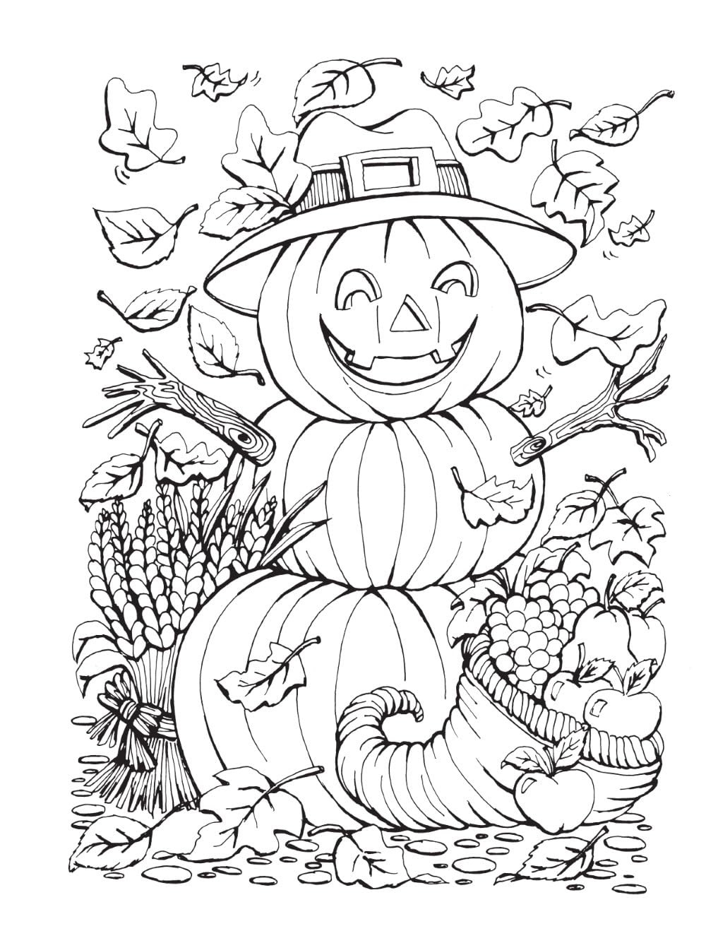 Creative Haven Autumn Scenes Coloring Book, Teresa Goodridge - Imagem 6