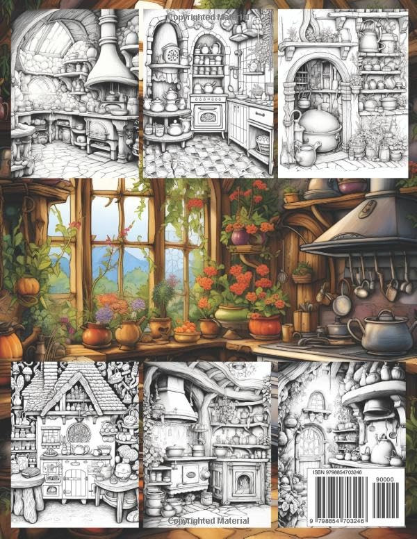 Enchanted Fairy Kitchens Coloring Book, Alice Ron - Imagem 2