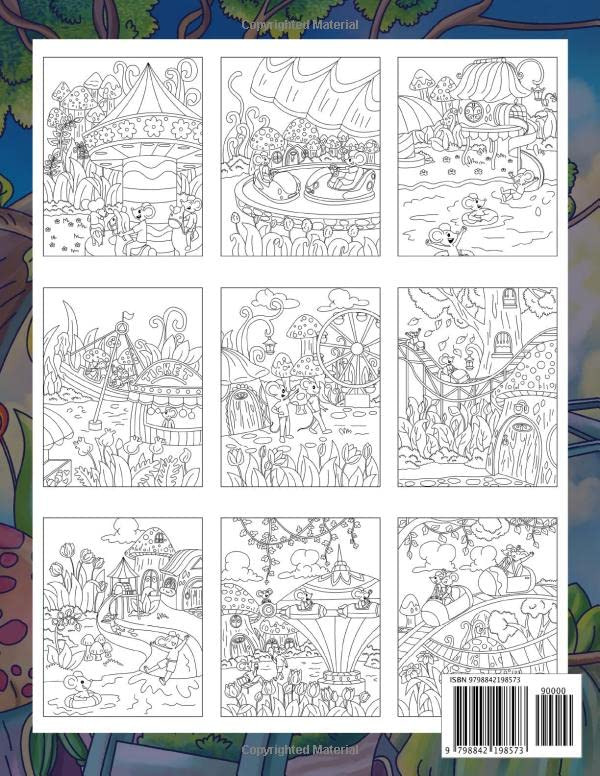 Secret Village Theme Park Coloring Book, Ava Browne - Imagem 2