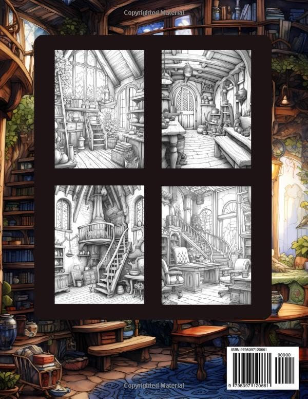 Fantasy Interiors Coloring Book, Gloria Webber - Imagem 2