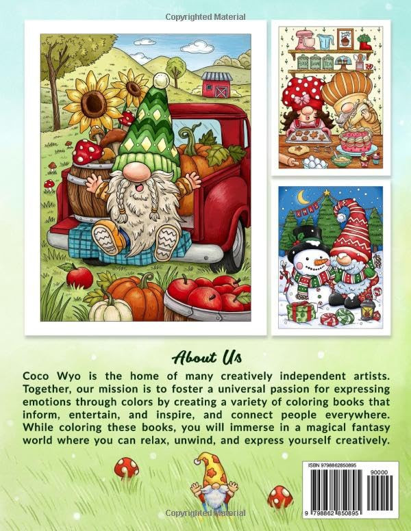 Enchanted Gnomes: Fantasy Coloring Book, Coco Wyo - Imagem 2