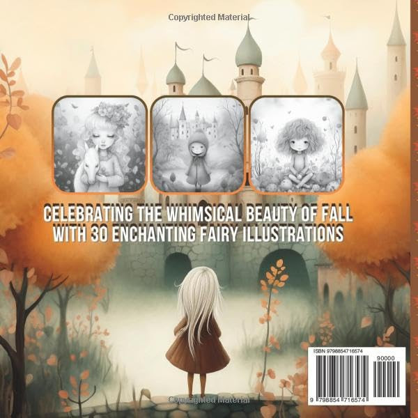 Fairy Autumn Garden Coloring Book, Just Indi - Imagem 2