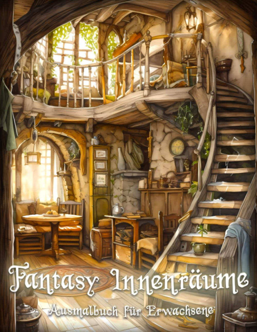 Fantasy Innenraume: Ausmalbuch fur Erwachsene