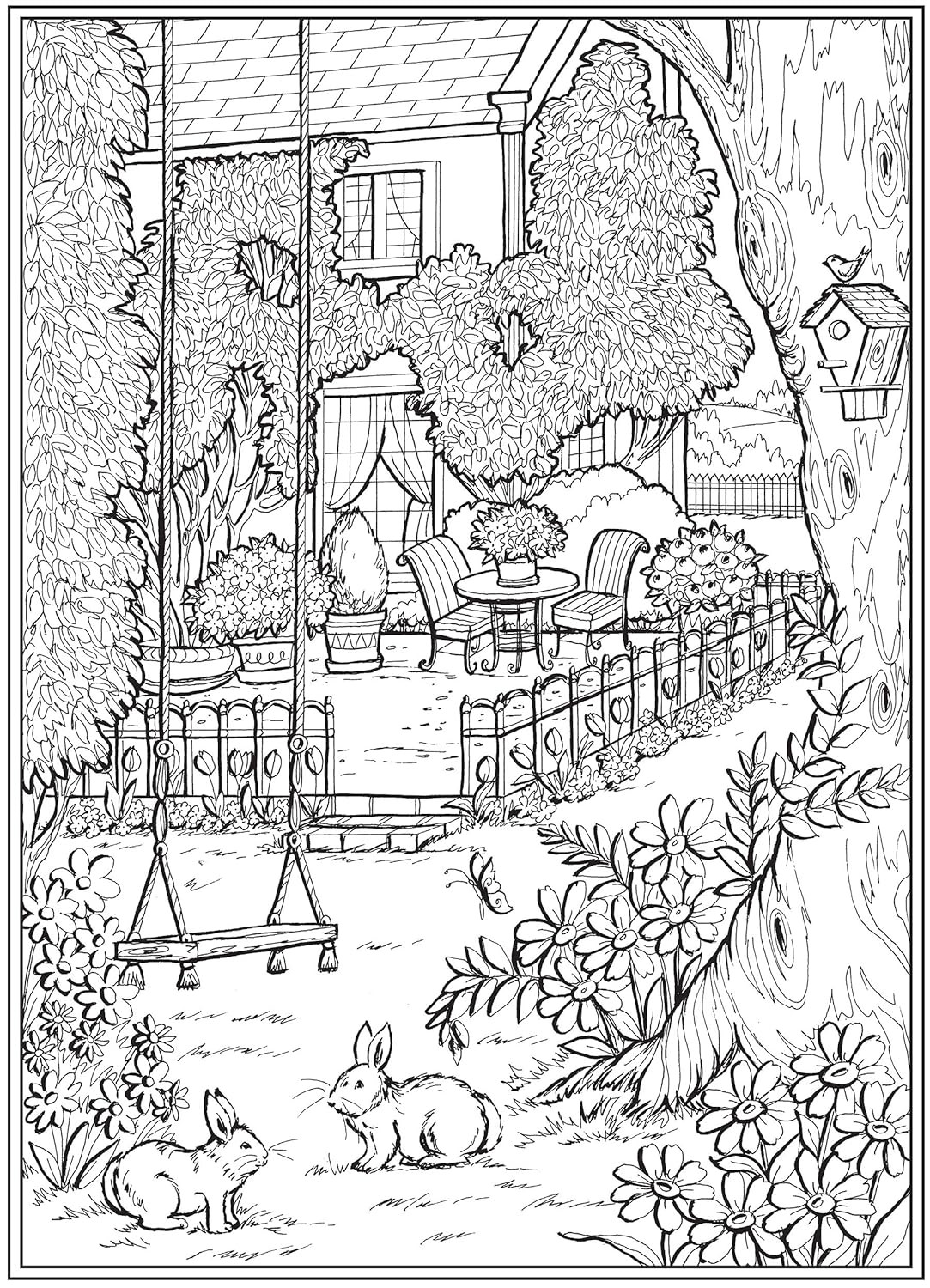 Creative Haven Country Gardens Coloring Book - Imagem 5
