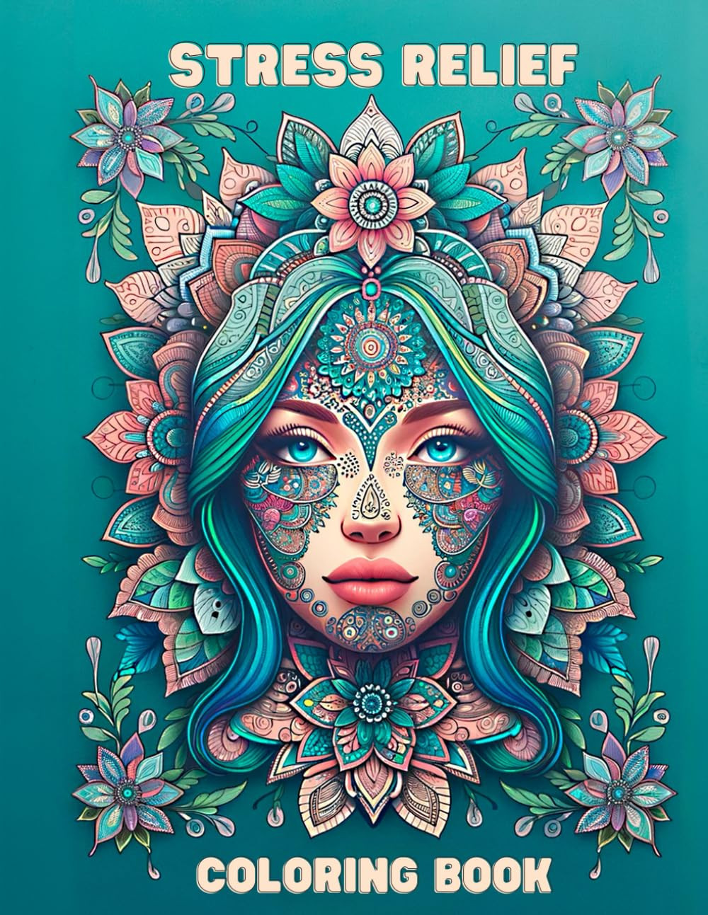 Stress Relief: Mystic Faces Coloring Book