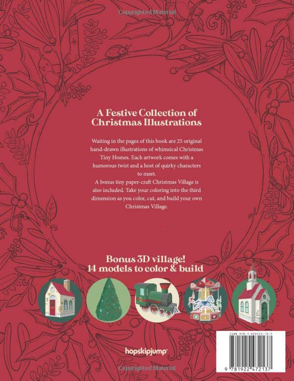 Christmas Tiny Homes Coloring Book, R.J. Hampson - Imagem 2