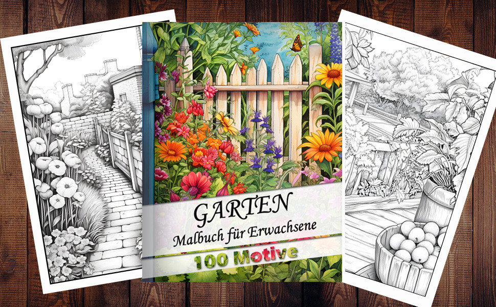 Malbuch fuer Erwachsene Garten - Imagem 2