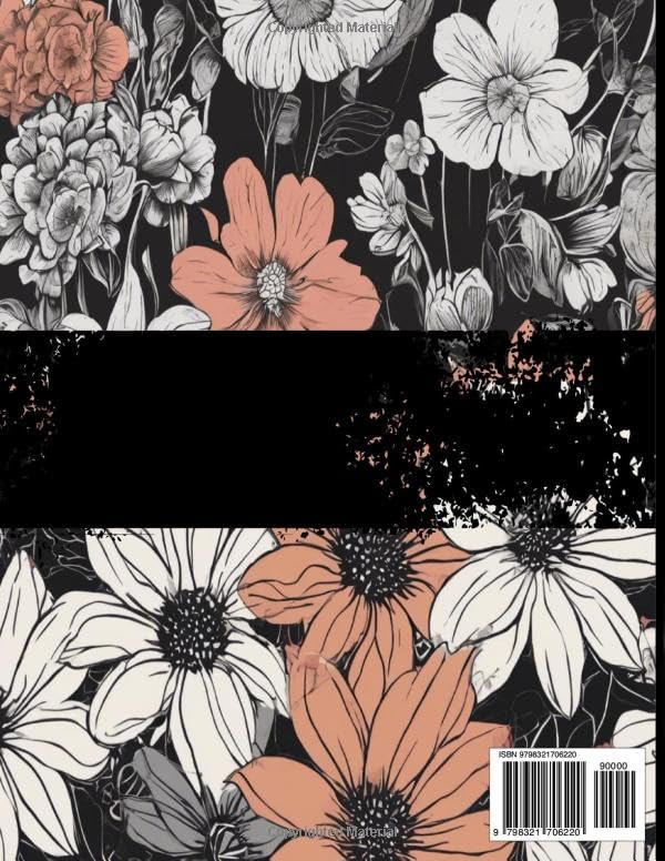 Retro Florals Coloring Book, Alara James - Imagem 2