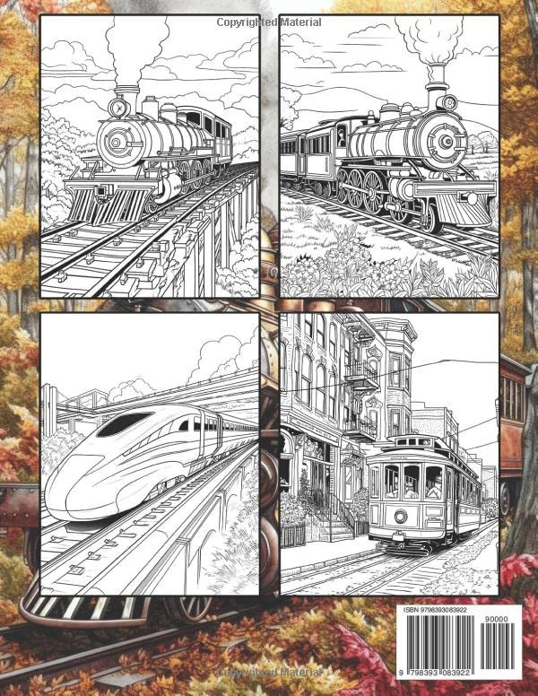 Train Coloring Book, Tony Clark - Imagem 2